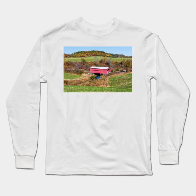 Meech Creek Bridge Long Sleeve T-Shirt by Eunice1